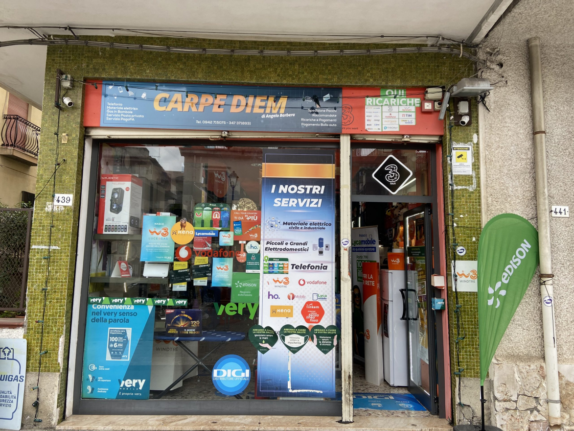 vendita ricariche gestori telefonici provincia di messina